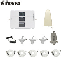 Mobile Network Signal Booster Mobile Signal Amplifier with 3 Indoor Antennas Wingstel High Power 30dbm Triband GSM 2G 3G 4G